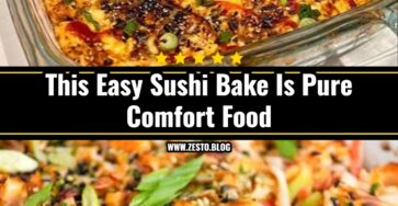 Easy Creamy Sushi Bake Recipe