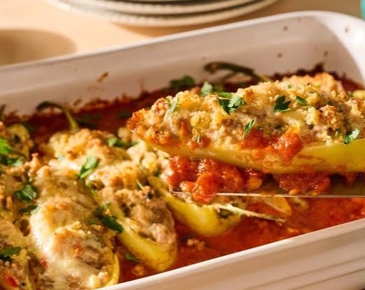 Easy Stuffed Banana Peppers Everyone Will Love top view
