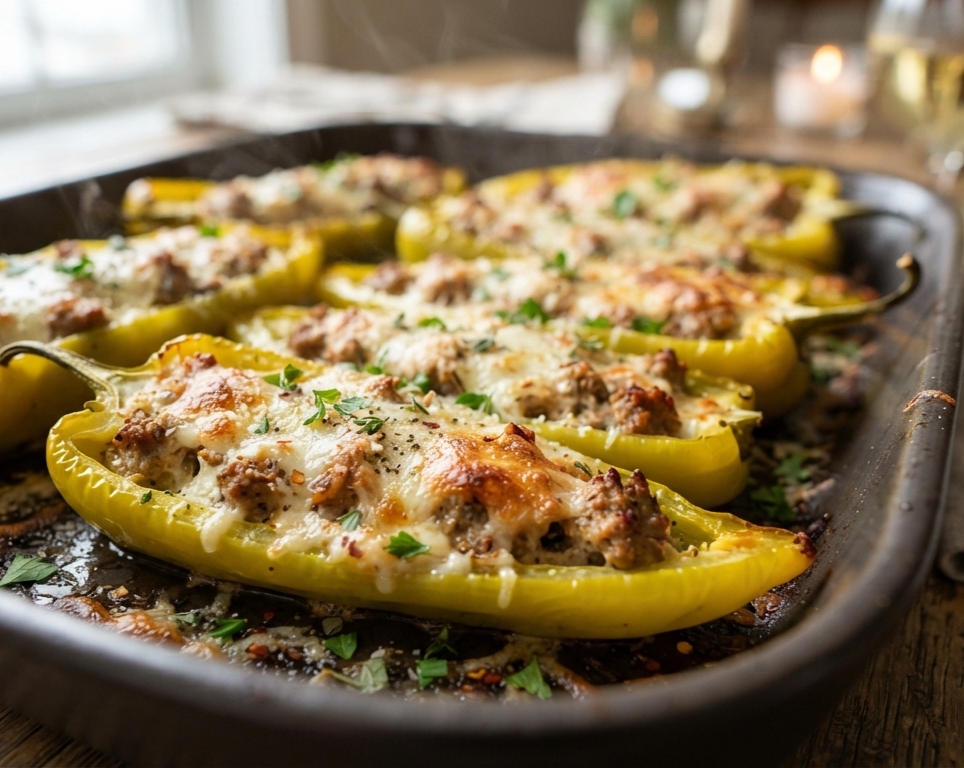 Easy Stuffed Banana Peppers Everyone Will Love suggested serving
