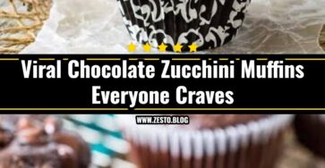 Healthy Chocolate Zucchini Muffins Everyone Loves