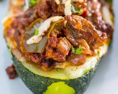 Philly cheesesteak zucchini boats recipe you will love top view