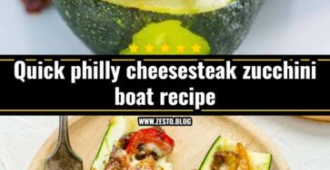 Philly cheesesteak zucchini boats recipe you will love