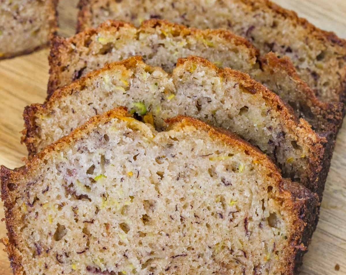 The best banana zucchini bread recipe ever suggested serving