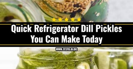 The Best Refrigerator Dill Pickles Ever