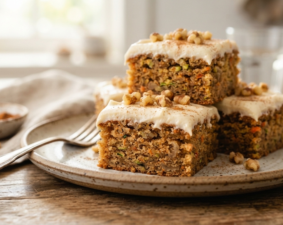 The Best Zucchini Bars You Will Ever Make suggested serving