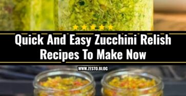 The Best Zucchini Relish Recipe You Have To Try