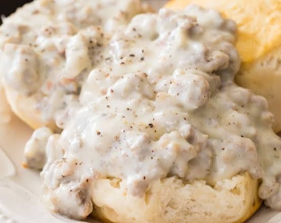 The Only Biscuits and Sausage Gravy Recipe You Need suggested serving