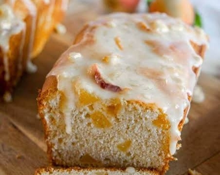 This easy peach bread recipe is perfect for summer suggested serving