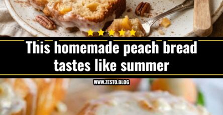 This easy peach bread recipe is perfect for summer