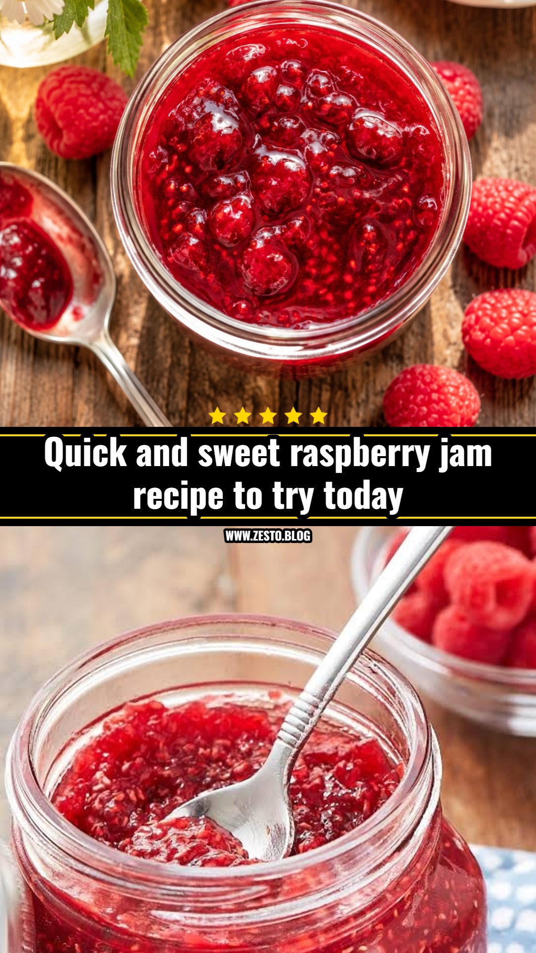 This easy raspberry jam recipe is a game changer