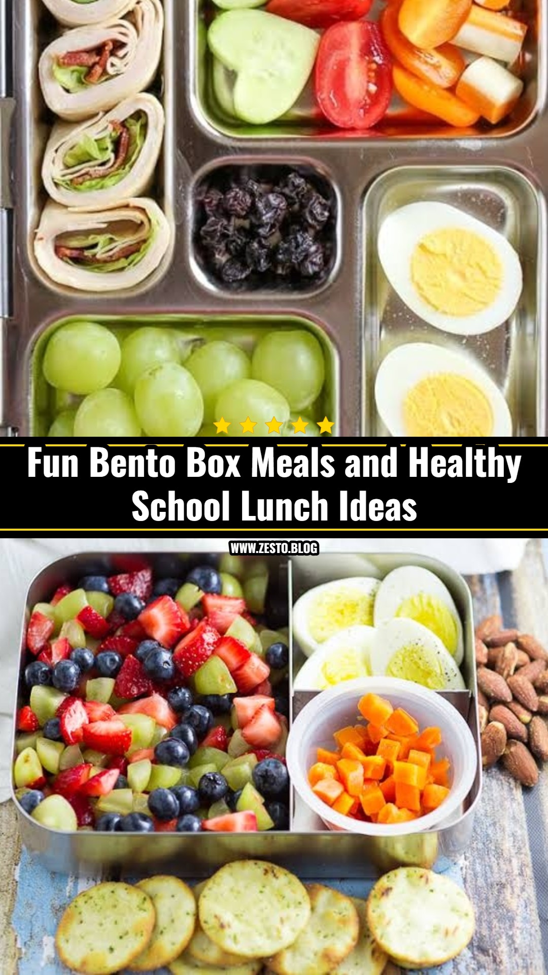 Bento Box Meals and Healthy School Lunch Ideas Kids Love
