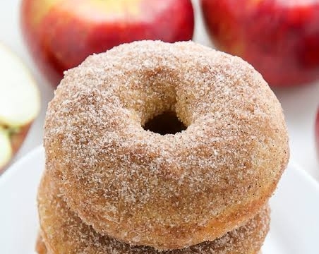 Easy Apple Cider Donuts Recipe For Fall top view