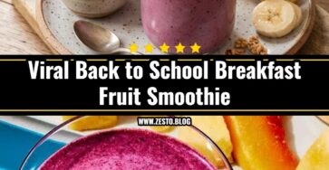 Easy Back to School Breakfast Fruit Smoothie