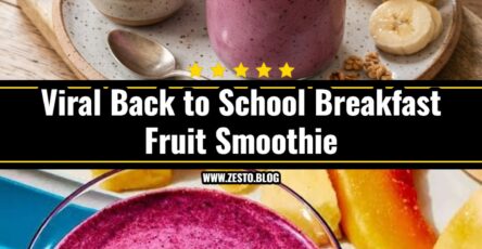 Easy Back to School Breakfast Fruit Smoothie