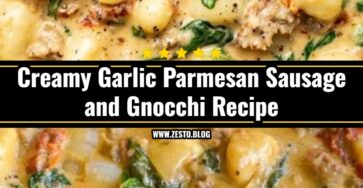 Easy Creamy Garlic Parmesan Sausage and Gnocchi