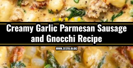 Easy Creamy Garlic Parmesan Sausage and Gnocchi