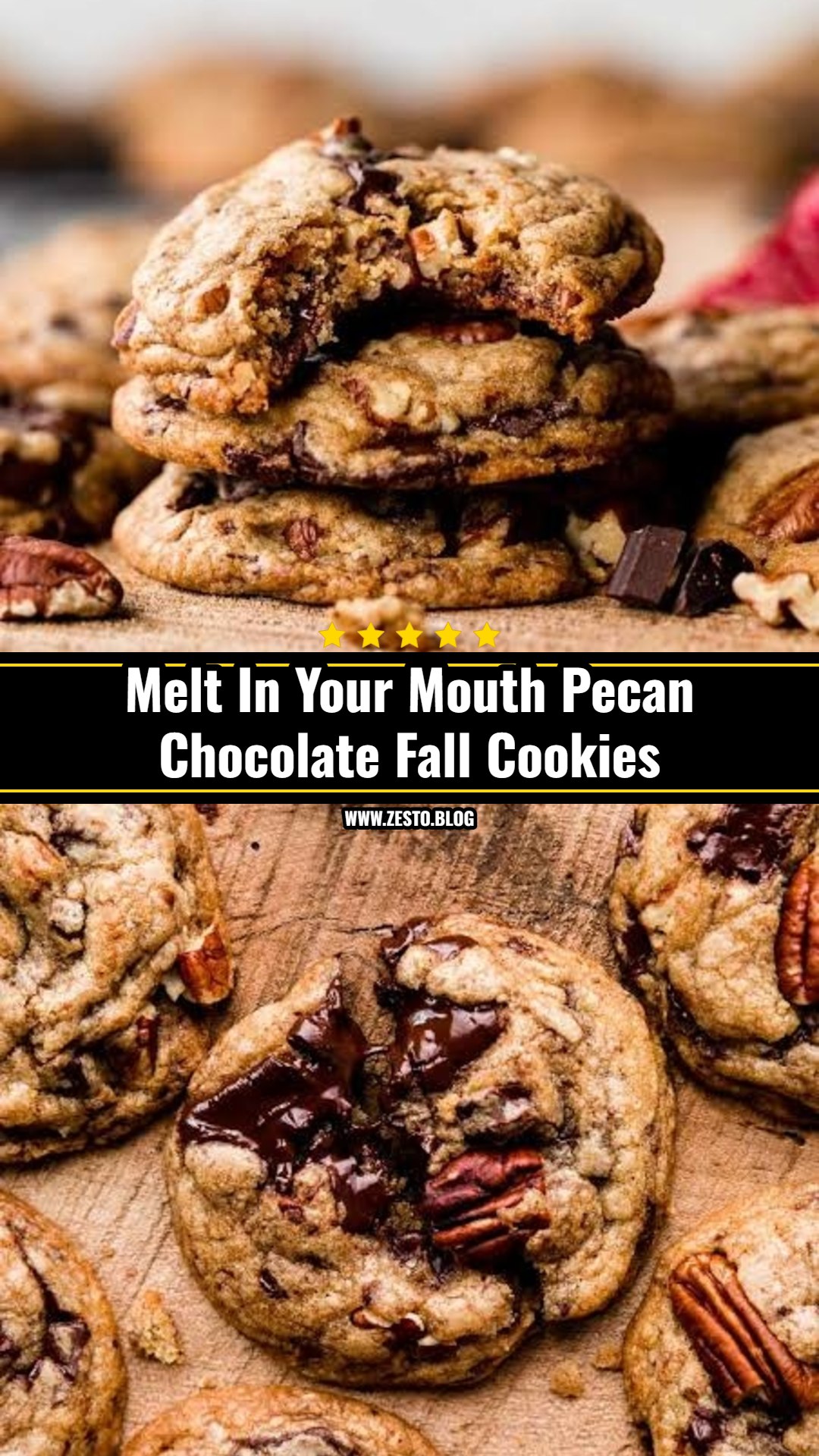 Easy Pecan Chocolate Fall Cookies Everyone Loves