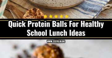 Healthy School Lunch Ideas Fun Kids Food Protein Balls