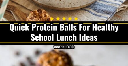 Healthy School Lunch Ideas Fun Kids Food Protein Balls