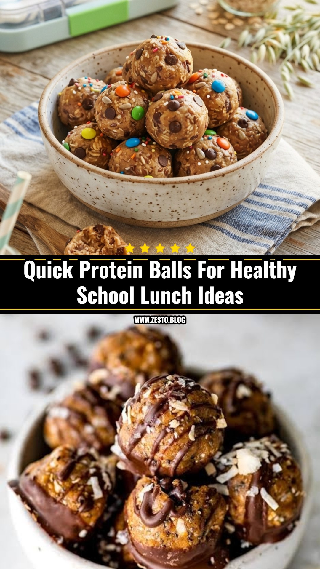 Healthy School Lunch Ideas Fun Kids Food Protein Balls