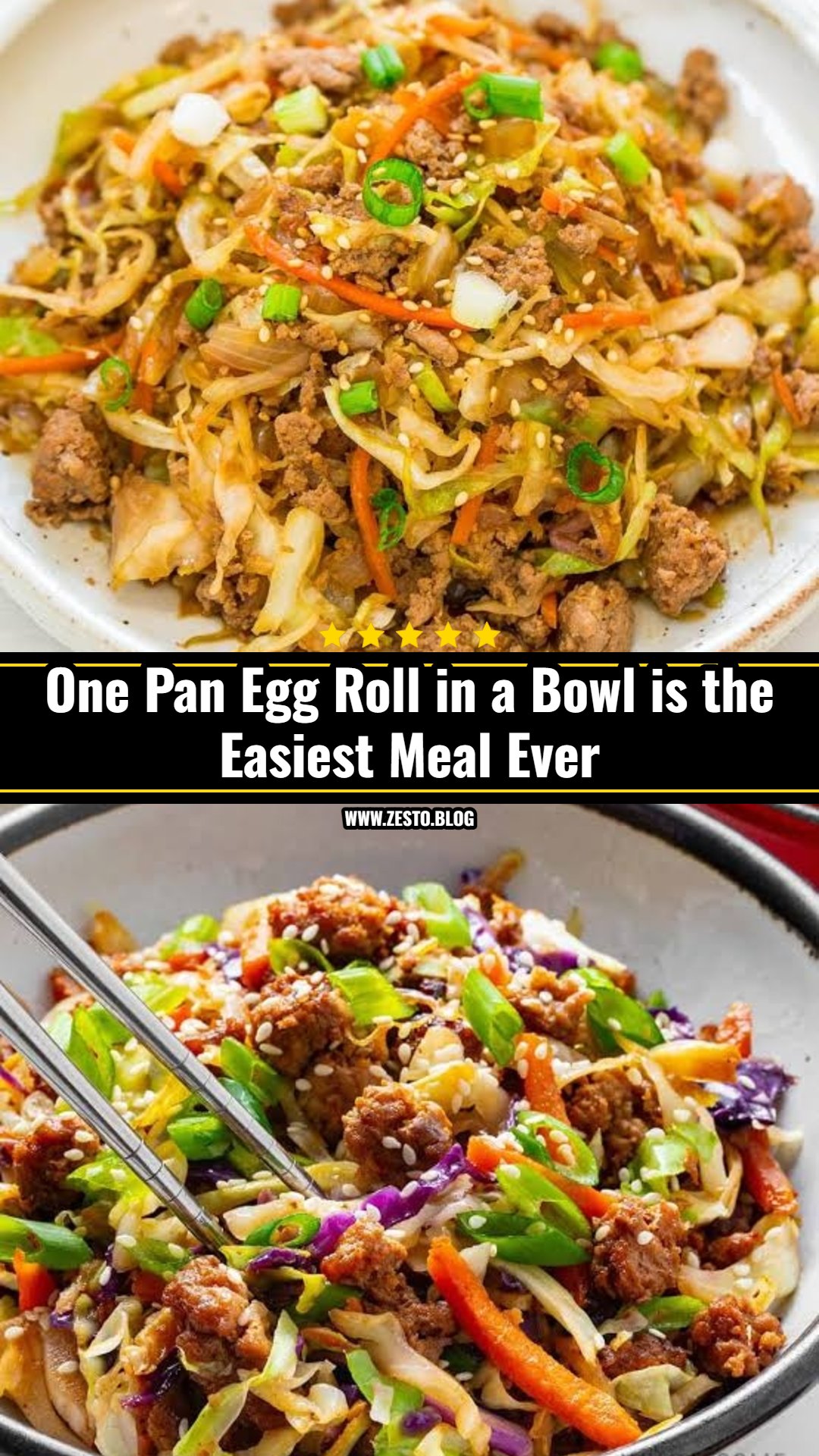 This Easy Egg Roll in a Bowl is Ready in 15 Minutes