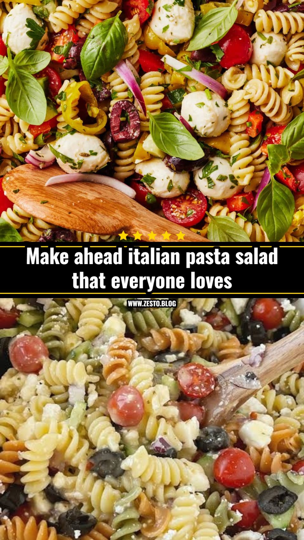 This easy italian pasta salad is the best summer side