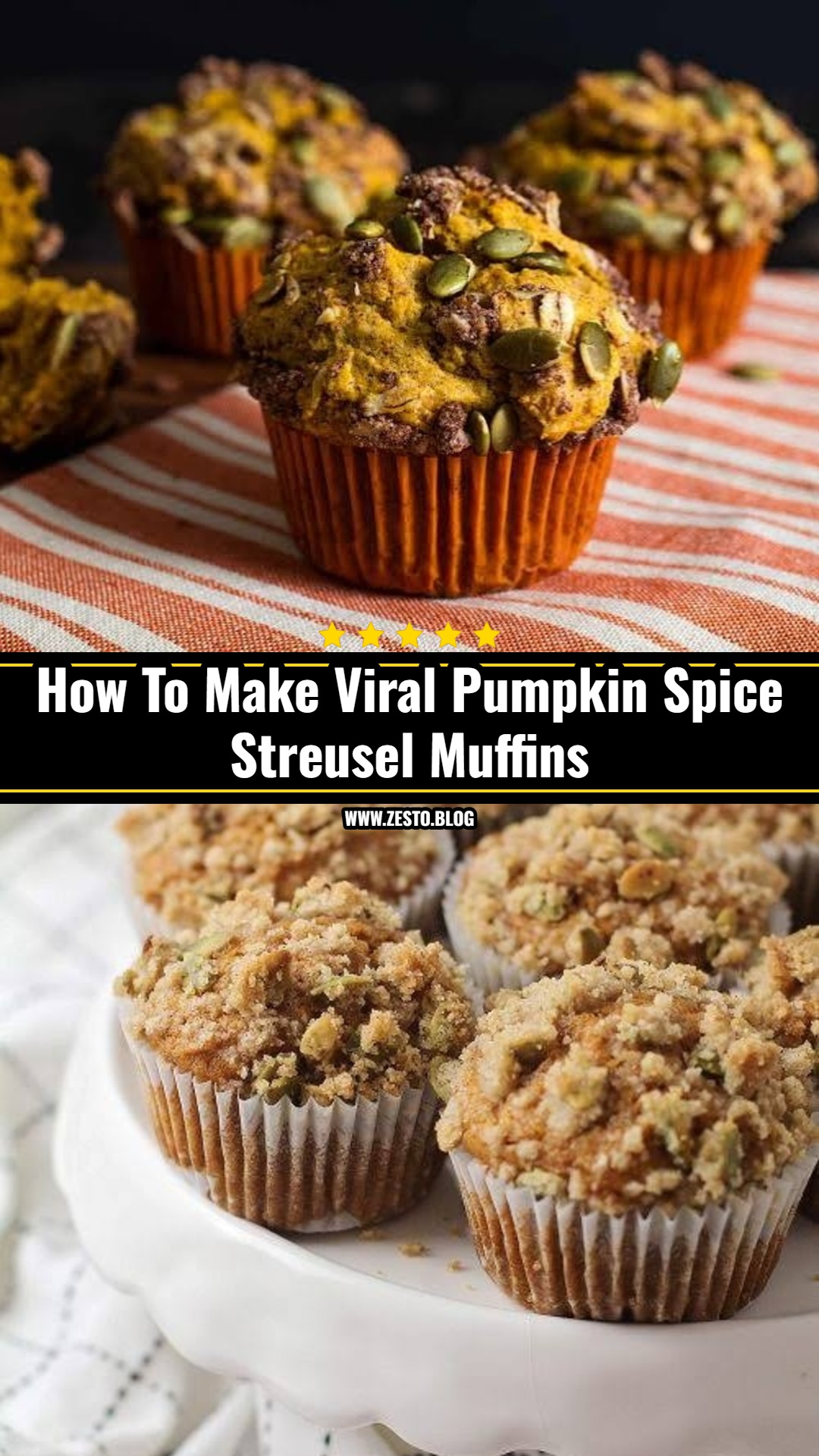 Best Brown Butter Pumpkin Spice Streusel Muffins