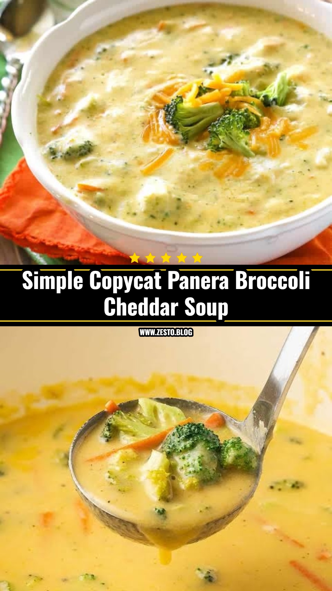 Best Ever Copycat Panera Broccoli Cheddar Soup