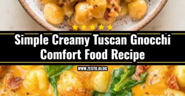 Creamy Tuscan Roasted Red Pepper Gnocchi Comfort Bowl