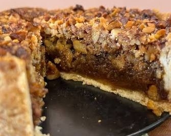 Dolly Parton Brown Butter Southern Pecan Pie top view