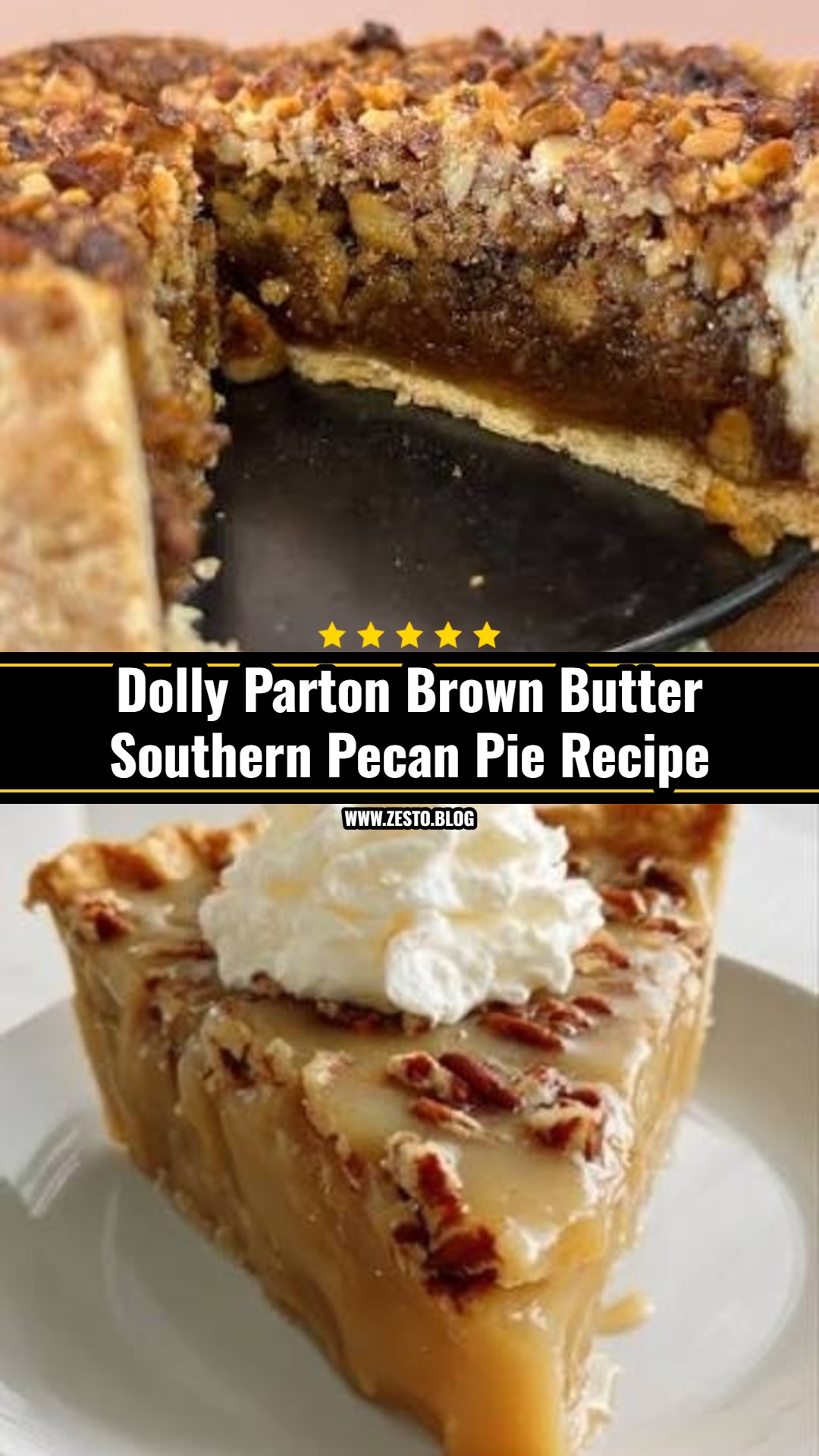 Dolly Parton Brown Butter Southern Pecan Pie