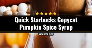 Easy 10 Minute Pumpkin Spice Syrup Recipe