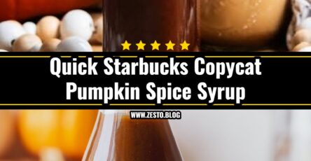 Easy 10 Minute Pumpkin Spice Syrup Recipe