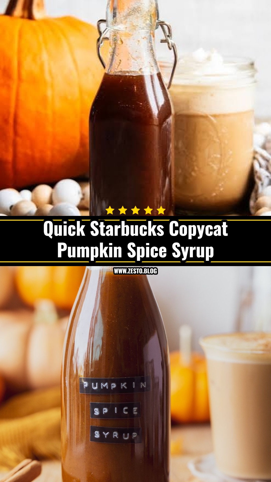 Easy 10 Minute Pumpkin Spice Syrup Recipe