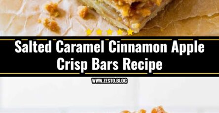 Easy Cinnamon Apple Crisp Bars with Salted Caramel