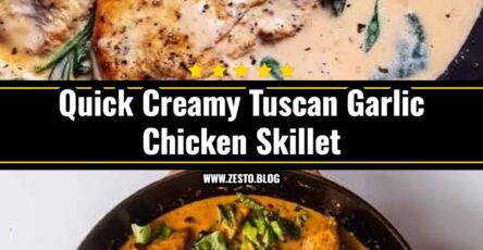 Easy Creamy Tuscan Garlic Chicken Skillet