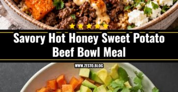 Easy Hot Honey Sweet Potato Beef Bowl Dinner