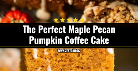 Easy Pumpkin Coffee Cake with Maple Pecan Streusel