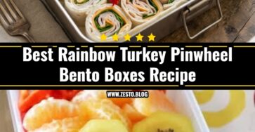 Easy Rainbow Turkey Pinwheel Bento Boxes