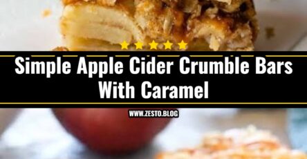 Salted Caramel Apple Cider Crumble Bars Are Magic