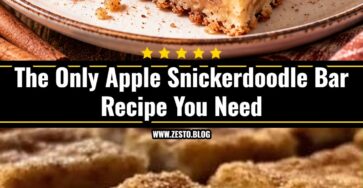 Soft and Chewy Apple Snickerdoodle Bars for Fall