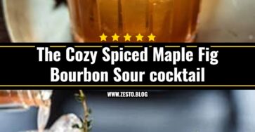 Spiced Maple Fig Bourbon Sour is the best fall drink