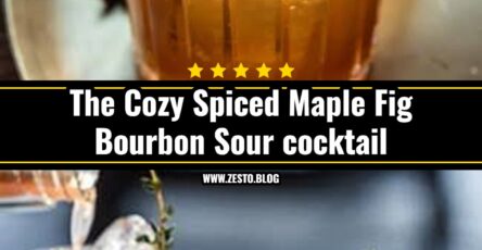 Spiced Maple Fig Bourbon Sour is the best fall drink