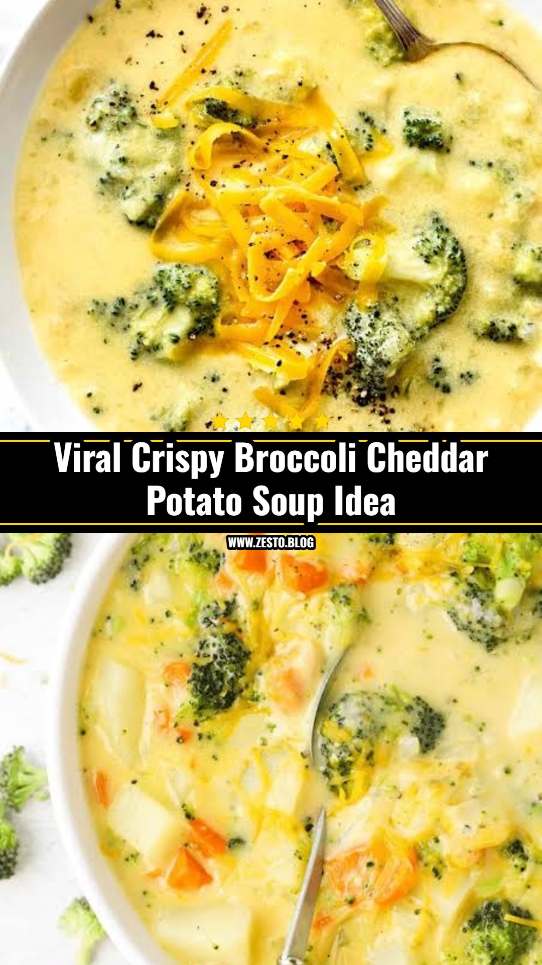 The Best Broccoli Cheddar Potato Soup Recipe Ever