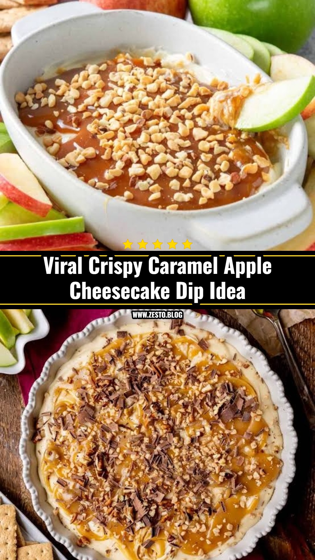 The Best Caramel Apple Cheesecake Dip Recipe Ever