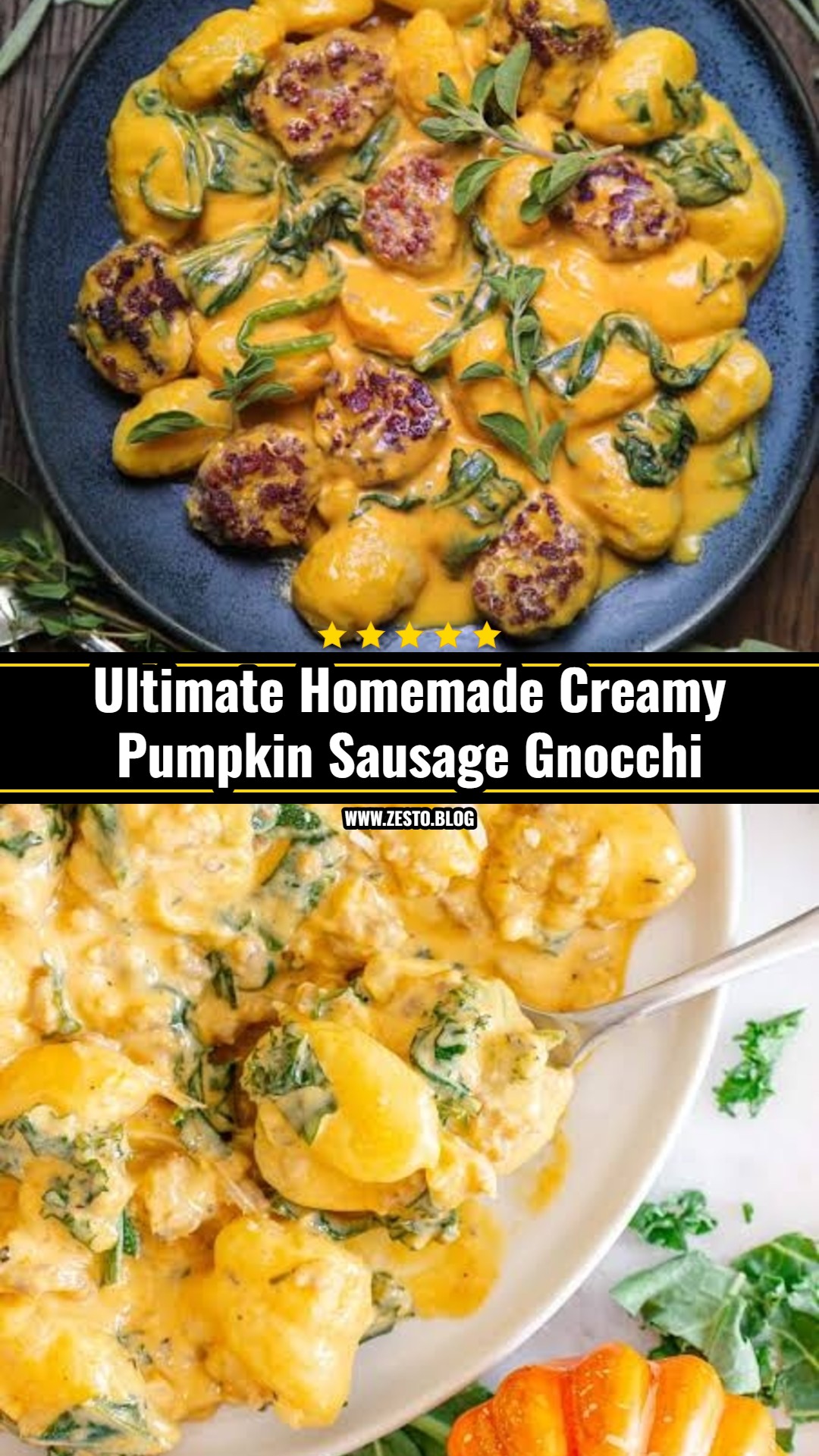 The Best Creamy Pumpkin Sausage Gnocchi Recipe Ever