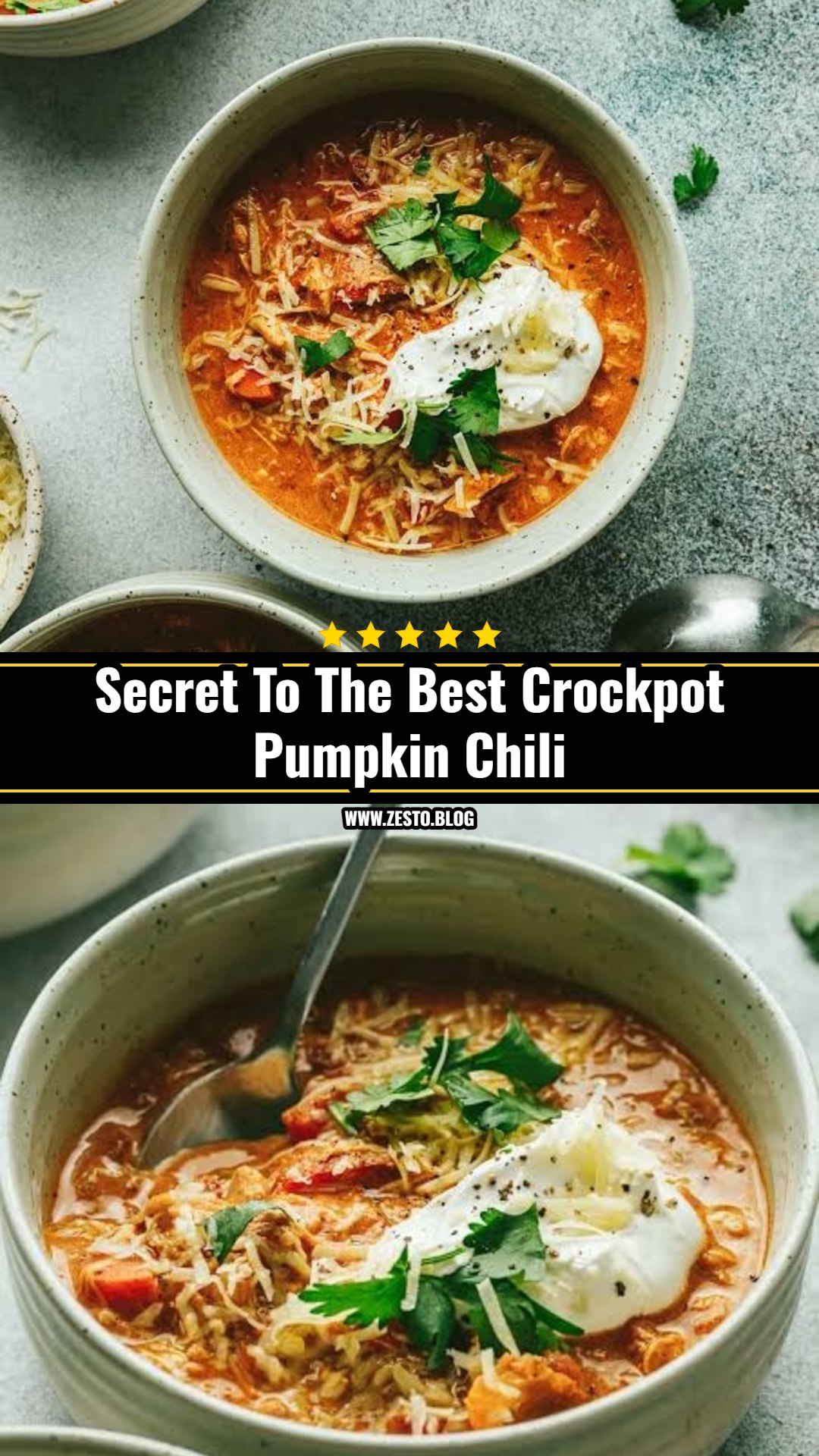 The Best Crockpot Pumpkin Chili Recipe Ever
