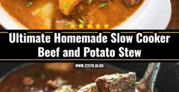 The Best Slow Cooker Beef and Potato Stew Recipe Ever