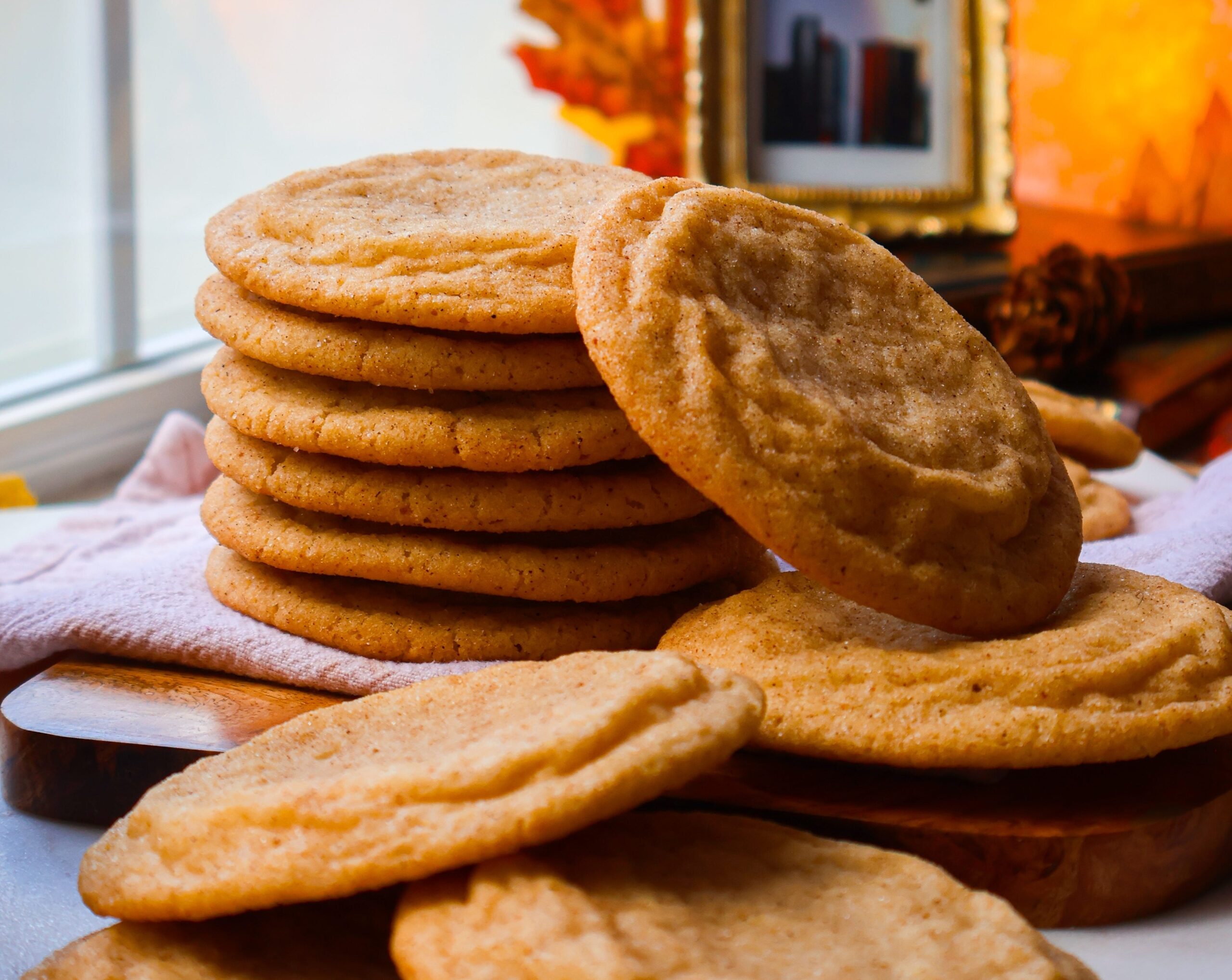 The Ultimate Brown Butter Chai Pumpkin Snickerdoodles top view