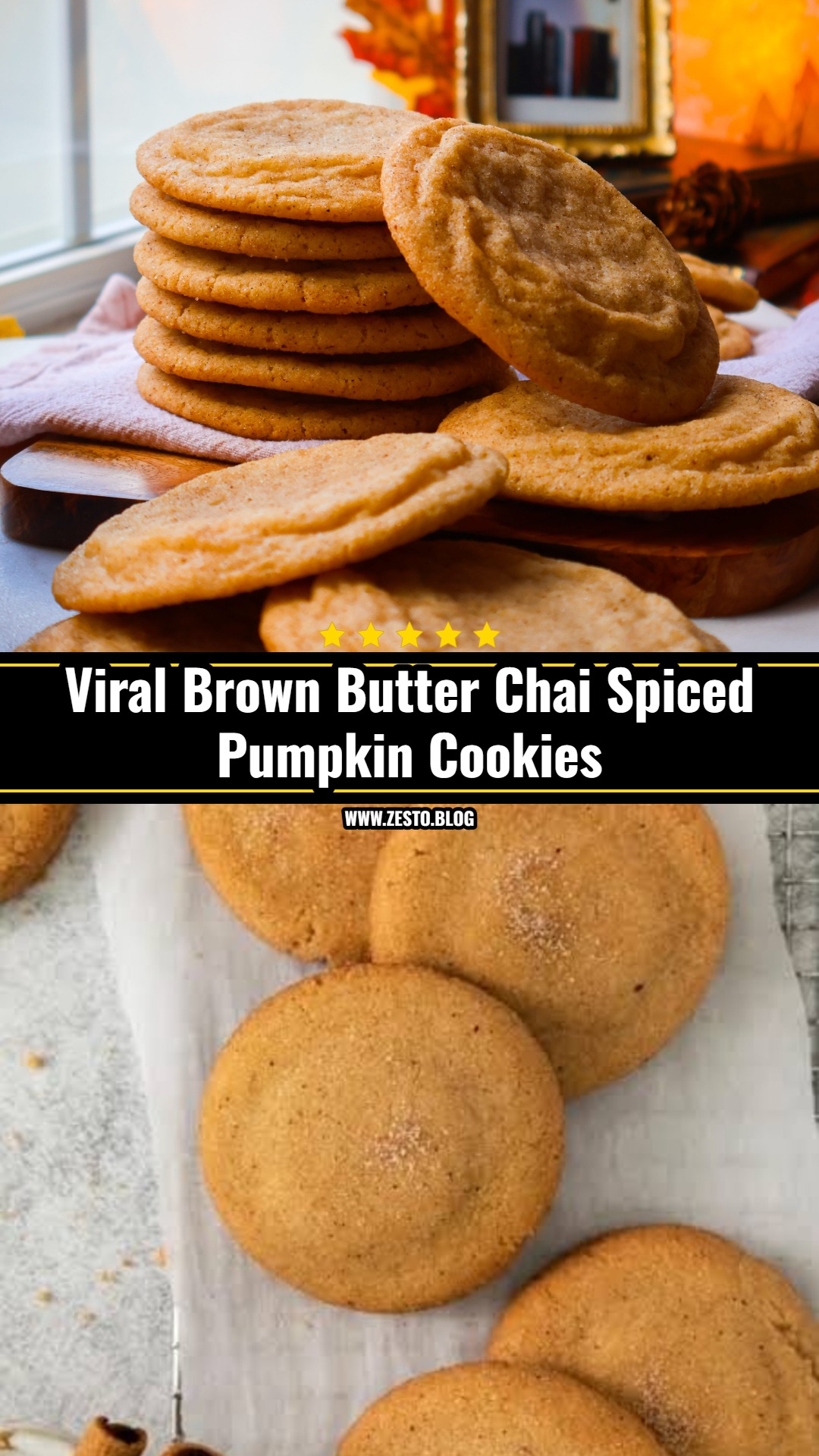 The Ultimate Brown Butter Chai Pumpkin Snickerdoodles